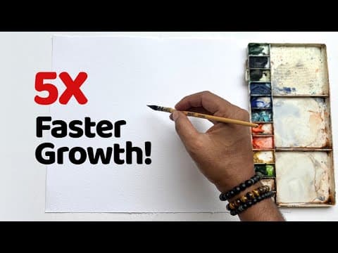 Why Some Watercolor Beginners Progress 5x Faster!