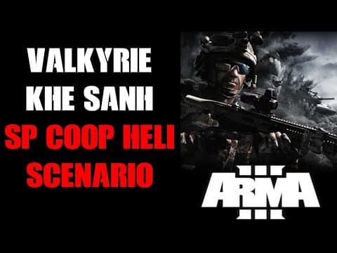 Amazing Vietnam Helicopter Gunship Single Player / Co Op Arma 3 Prairie Fire Mod: Valkyrie Khe Sanh