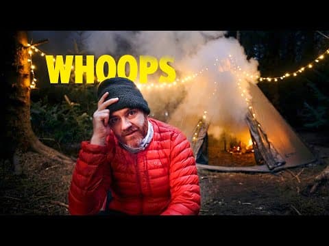 Building A Permanent Forest Campsite Part 2 A Stupid Mistake