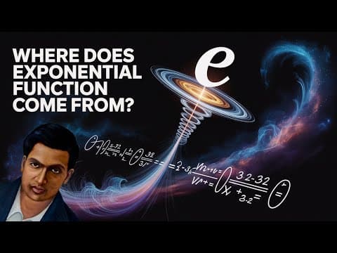 क्यों असंभव है Exponential Function को समझना | Where  Does "e" Comes From