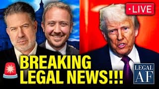 Live: Trump Rushes To Void Epstein Law + Massive Ice Ruling | Legal Af