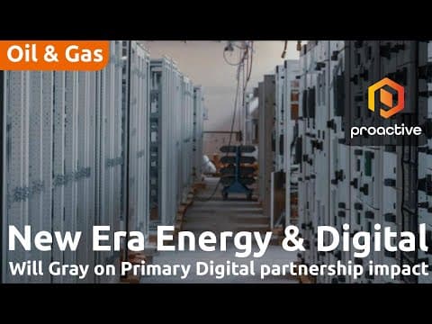 New Era Energy Partners With Primary Digital To Develop Gigawatt-scale Texas Data Center