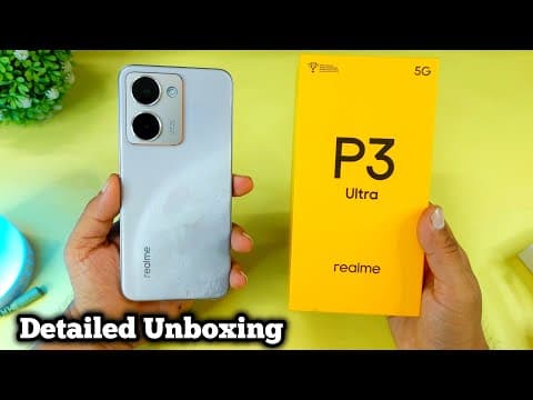 Realme P3 Ultra 5g Lunar White Detailed Unboxing