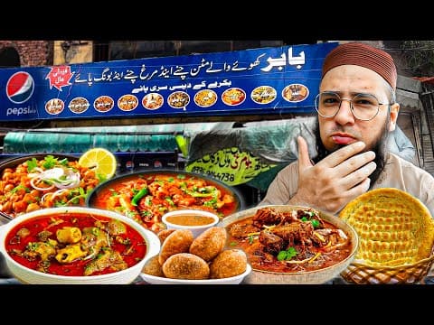Exploring hidden nashta Shop | Morning Food scenes In Anarkali | Riaz Halwa Puri | Babar Chanay