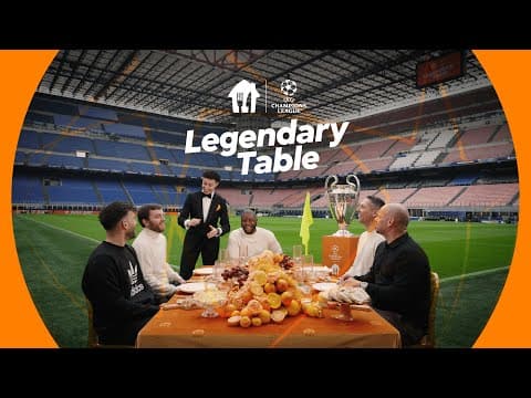 Legendary Table At San Siro Ft. Wesley Sneijder, 'angle' Marco Materazzi And More! 🏆👼