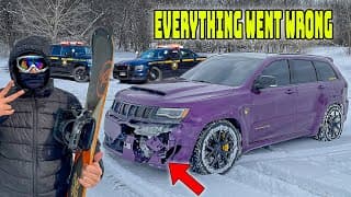 1000hp Trackhawk Vs. Insane Snow Storm!