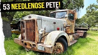 Parked 40 Years! Rescuing A 1953 Needlenose Peterbilt!
