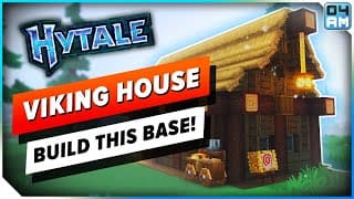 Hytale Efficient House Build Design - Small Viking Base Tutorial