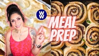 Ww Meal Prep For Weight Loss - Morning Glory Muffins - Burger Roll Up's & Banana Pudding!