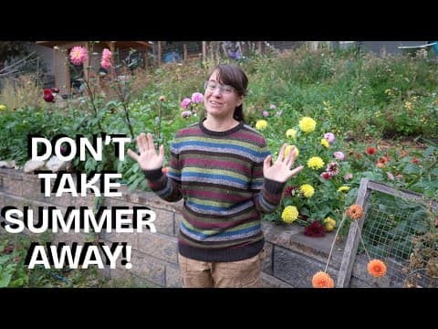 October Garden Tour - Dahlias, Tomatoes, And Projects!