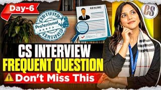 Day 6/10 - Top Interview Questions & Smart Answer Strategy For Mncs/listed Companies
