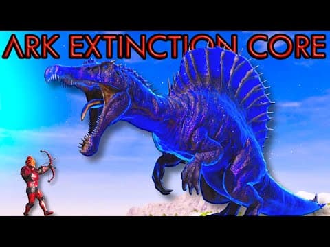 Taming Stellar Spinosaur & Tartarus Boss Battle! Ark Extinction Core Astros E25
