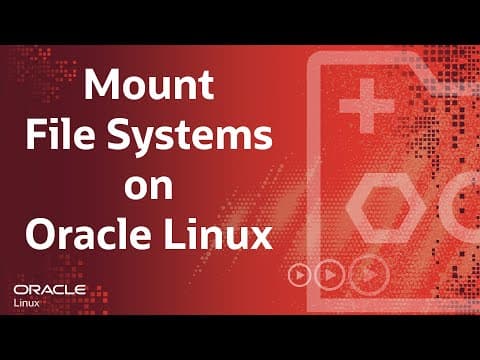 Mount File Systems On Oracle Linux