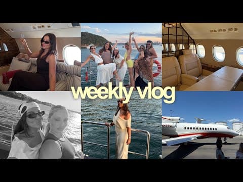 Weekly Vlog 💌 Jhm X Rbr Xmas Party, Private Jet, Unboxing, Busy Af!