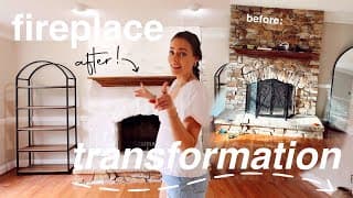 Vlog: A *very Dramatic* Fireplace Transformation! & Home Walkthrough Of New Post-reno Plans