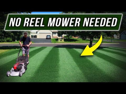 Get A Golf Course Lawn With A Rotary Mower!