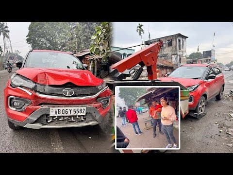 মায়াপুর যাওয়ার পথে Car Accident!! Tata র গাড়ি বাঁচিয়ে দিলো 🙏 | ভগবানের কৃপা 🙏
