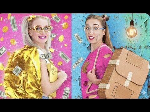 Luxe Vs Cheap Everyday Hacks || Must Have Gadgets & Tips! By 123 Go School