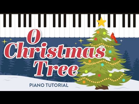 O Christmas Tree: Super Easy Piano Tutorial For Beginners + Sheet Music