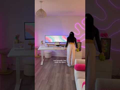 upgrading my office with cosy lighting 💡AD