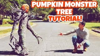 Pumpkin Monster Tree Tutorial