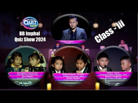 Bb Imphal Quiz Show 2024 || Class Iii Double || Quiz Master: Prithviraj Huidrom