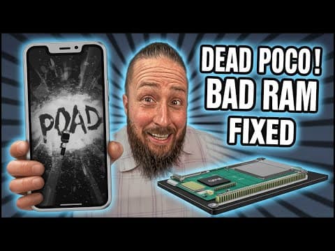 Poco F3 Dead ⚡️ Bootloop → Glitch Screen… I Replaced The Ram & Saved The Data ✅