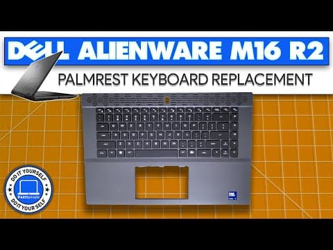How To Replace Your Palmrest Keyboard Assembly | Dell Alienware M16 R2