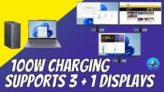 One Cable Multi Monitor Setup. Ugreen Laptop Dock 14 In 1. Windows Or Linux