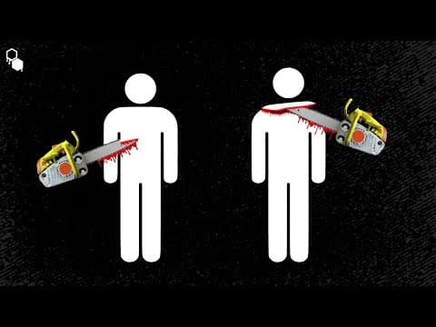 When You Survive A Chainsaw Attack