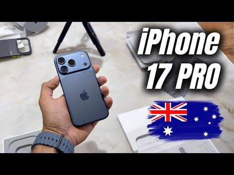 Iphone 17 Pro Unboxing In Australia - Deep Blue 256gb + Price