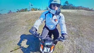 Harley Rider Reviews A Qronge X1 Spark,  Electric Dirt Bike!