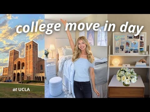 College Move-in Day Vlog At Ucla + Dorm Tour