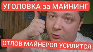 😱😱😱 Уголовка За Майнинг... Отловы Майнеров Усилятся...