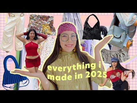 Everything I Made In My 2nd Year Of Sewing 2025 | & Crochet,  Knitting, Leatherwork