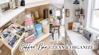 Coffee Bar Clean And Organize // 2025 Whole Home Organization // Charlotte Grove Farmhouse