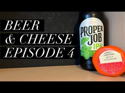 St Austell Proper Job With Aldi Spicy Cheddar , Beer & Cheese Pairing Review Episode 4