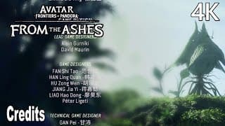Avatar: Frontiers Of Pandora From The Ashes Credits 4k