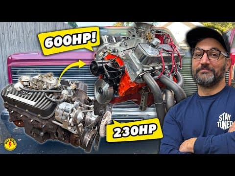 We Crammed Our Low-buck 600 Horsepower Big Block Into This C10 Squarebody.