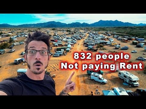 832 People Stopped Paying Rent Now They Live Free In Rv's In The Arizona Desert.