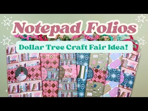 So Many Notepad Folios!  ✨tutorial✨ Use Up An Entire Paper Pad!