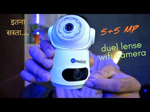 Cheap & Best 5+5mp Wifi Camera From Maizic 🔥 | Full Review & Real Demo | Hindi#cheapwificamera