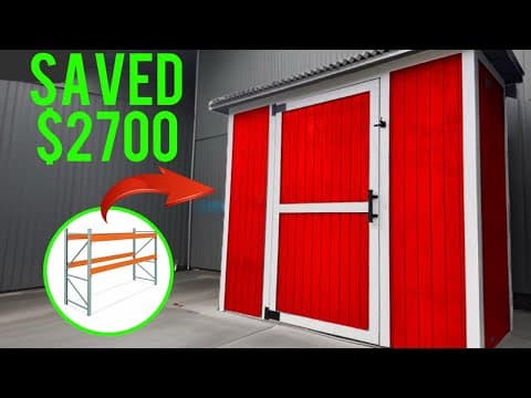 I Built A Shed Out Of Used Shelving