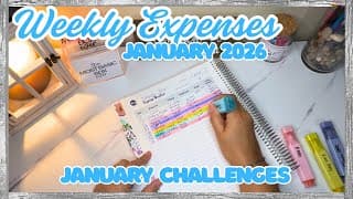 Weekly Expense Tracking | Check In January 2026 | Updating Jan Challenges