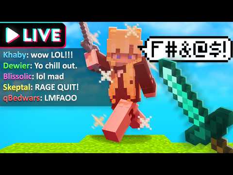 Ragebaiting Minecraft Tiktokers Live