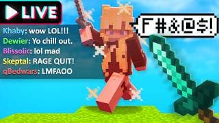 Ragebaiting Minecraft Tiktokers Live