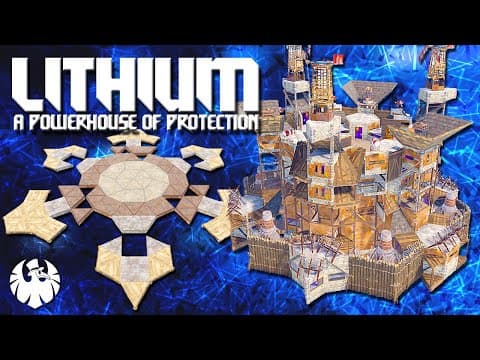 Lithium - Triple Bunker • Open Core • Mobility Ring • 5-8 Man Base Rust