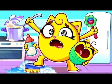 Busy Mommy Song 👩‍👧 Let’s Help Mom Together! 👶 Cute Family Songs By Baby Zoo Club