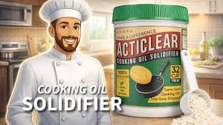 Acticlear Cooking Oil Solidifier - Plant-based Grease Hardener For Easy Disposal