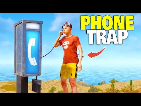 This Telephone Trap Is Broken.. 100+ Players Trapped! - Rust